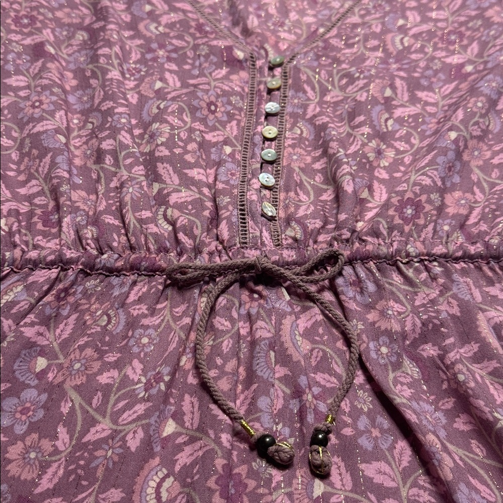 Spell Floral lavender romper- size Medium - Picture 4 of 10